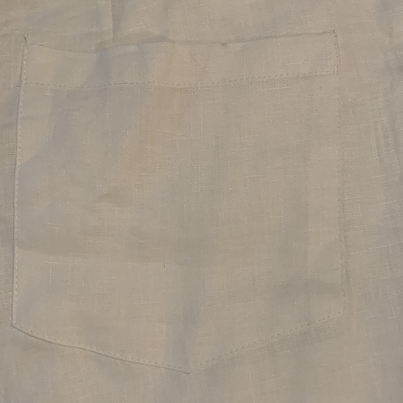 ALIBI PARIS Women 100% Linen Drawstring Pants - Picture 7 of 13